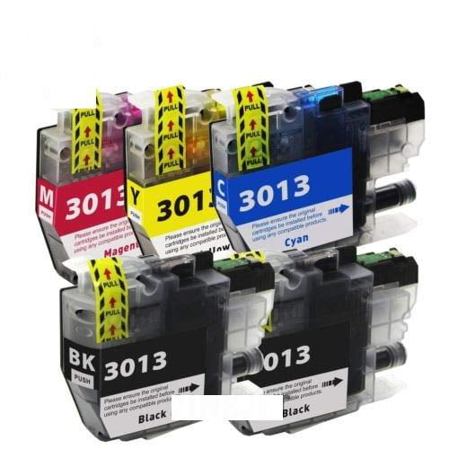 Printer Compatible Ink Cartridge for Brother LC3013 LC-3013 MFC-J895DW J690DW J491DW J497DW (2 Black 1 Cyan 1 Magenta 1 Yellow)