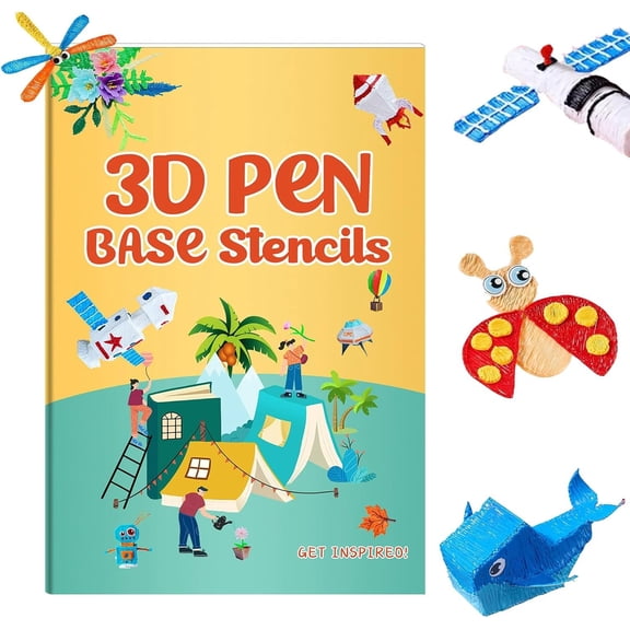 Printer Drawing Molds Paper Stencils for Printing Pen, Graffiti Template, Pen Paper Stencils,42 Sheets 65 Patterns with PVC Transparent Board.(Large)