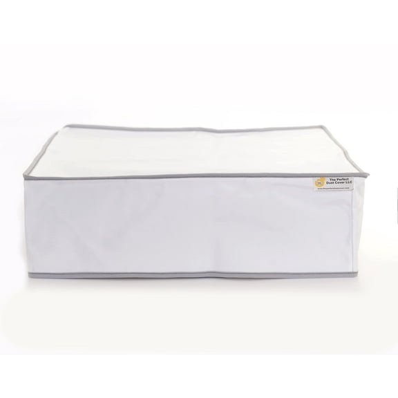 Printer Dust Cover Compatible with Epson EcoTank Photo ET-8550 All-in-One Wide-format Supertank Printer, White Nylon Double Stitched and Waterproof Printer Cover by Perfect Dust Cover LLC