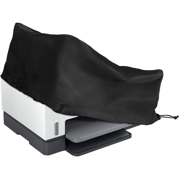 Printer Dust Cover for HP DeskJet 4255e / 4227e / Smart -Tank 7001 6001 Wireless Inkjet All-in-One Printer, Water Resistant Nylon Printer Protector Cover - 17.3 x 14.7 x 8.6 Inch (Black)