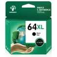 thumbnail image 1 of Printer Ink 64XL compatible for HP Ink 64 Black for Envy Photo 7858 7855 7155 6255 6252 7120 6232 7158 7164 (1-Pack), 1 of 10