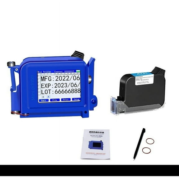 Printer Jet, Portable Handheld Inkjet Printer, Mini Label Coding Machine, 2D Code Barcode Bottle Cap LOGO Printing, Permanent Ink
--------
,Fast Printing