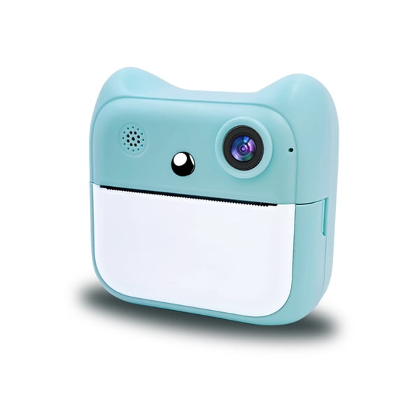Printer Kids Print Camera 2400W High-Clear Digital Camera With 2.4IPS Screen Cartoon Inkless Thermal Printer With Dual Lens For Girls Boys
