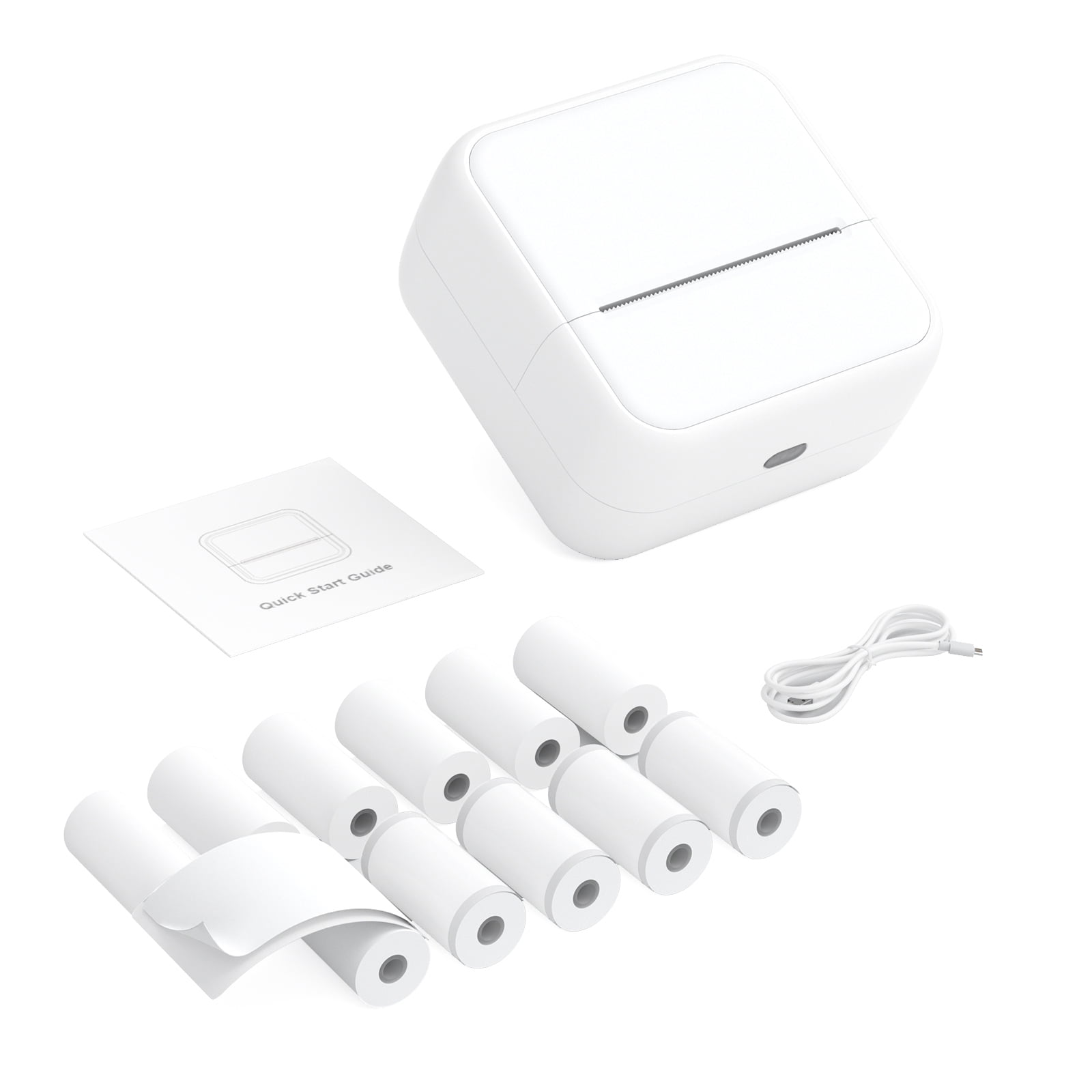 Printer Mini Pocket Printer Portable Thermal  Photo Printing Label Maker Machine BT Wireless Connect Compatible With  / IOS APP Support Receipt Label Memo Sticker