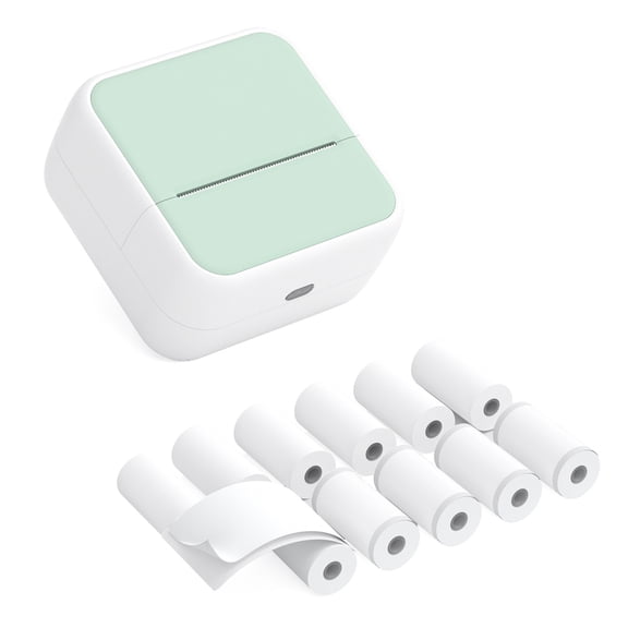 Printer Mini Pocket Printer Portable Thermal  Photo Printing Label Maker Machine BT Wireless Connect Compatible With  / IOS APP Support Receipt Label Memo Sticker