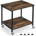 thumbnail image 1 of BTY Printer Organizer Small Fax Table with Storage Shelf and Casters, Black, 1 of 3