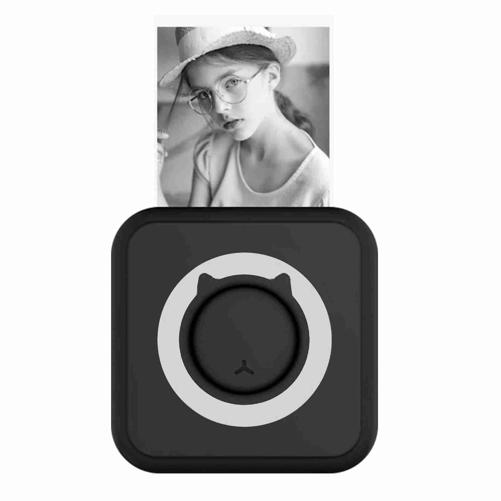 Printer  Photo Printer Multifunction Portable Printer Wireless  Mini Printer Support BT Connection For Smartphone With 6 Thermal Paper Rolls+5 Self-adhesive Paper