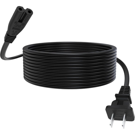Printer Power Cord Cable for HP OfficeJet Pro 8125e 9125e 8139e 9135e 9730e 8135e 8015e 9015e 9025 4650 6978 8035 8025 8600 9015 8710 4630 8028 8020 8720 9025 8610 5212 Printer Wire 2 Prong 6.5 FT