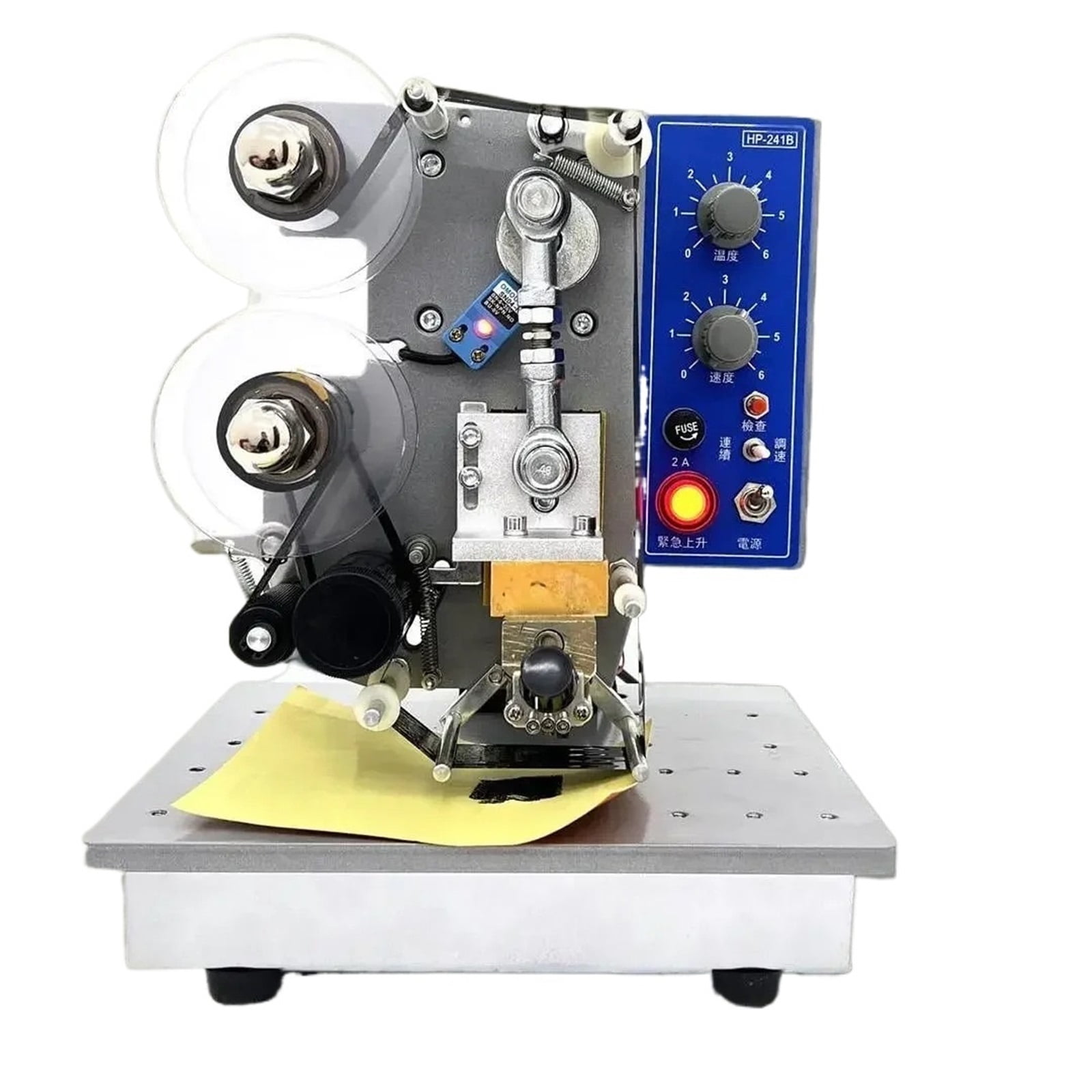Printer Ribbon Date Coder Semi Automatic Plastic Bag Printing & Coding ...
