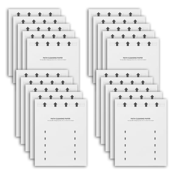 Printer Roller Cleaner Sheet White 8.5 x 11 Inch