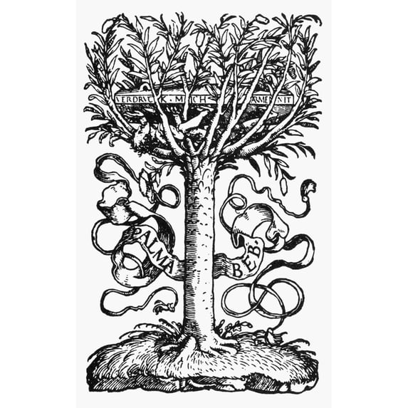 Printer'S Device 1526. Ndevice Designed By Hans Holbein The Younger For Johann Bebel Basel Switzerland 1526. Print