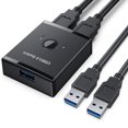 Printer Sharer Splitter USB 3.0 Two way Switcher One Drag Two One Input