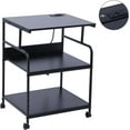 thumbnail image 1 of Printer Stand, Large Printer Table, Printer Stand with Storage, Printer Cart, 23.4” x19.1” x 31.5”, Power Hub Included, 1 of 6