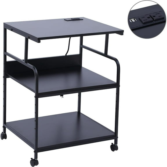 Printer Stand Large Printer Table Printer Stand with Storage Printer Cart