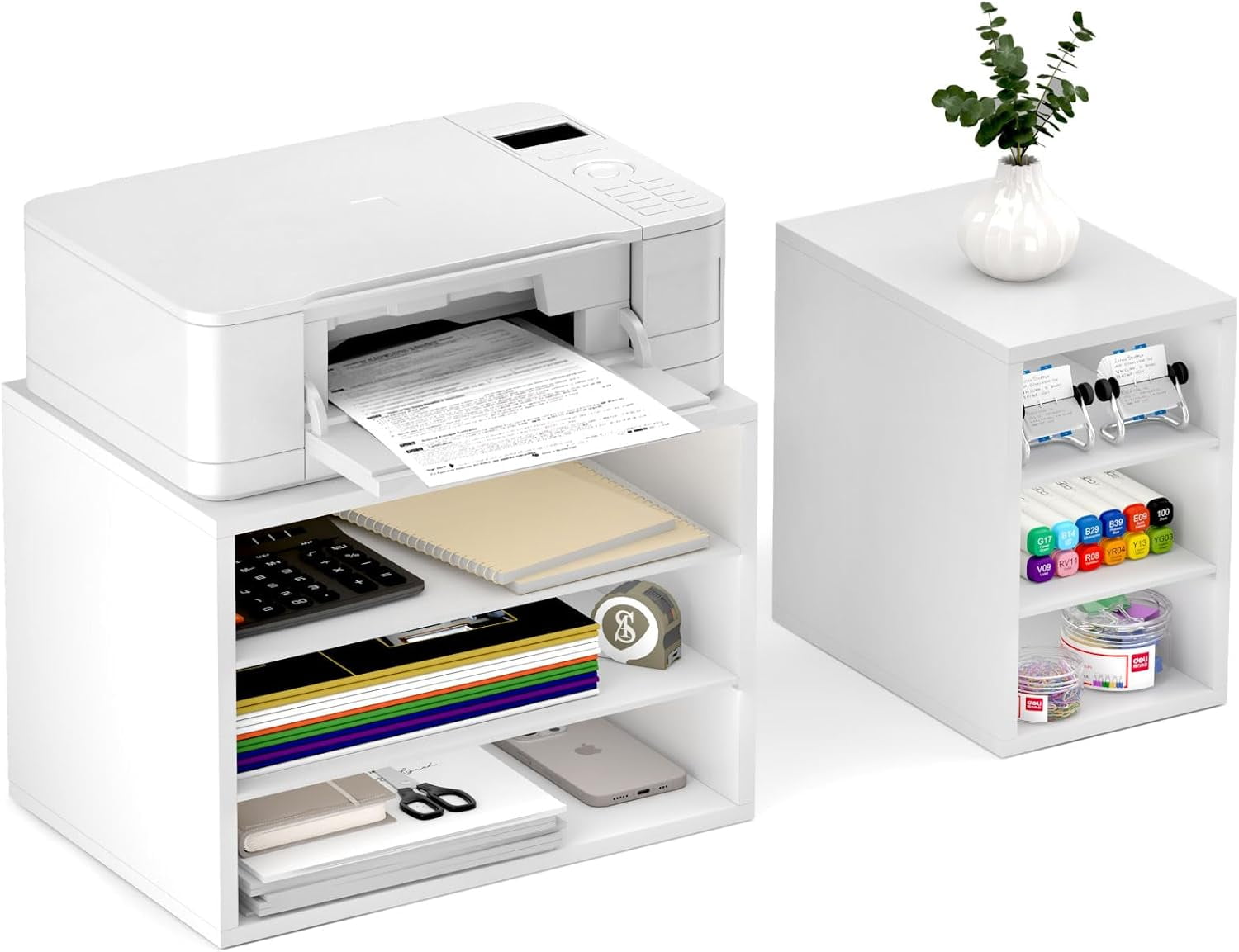 Printer Stand with Storage for Desk 22.5