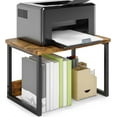 thumbnail image 1 of Printer Stand with Storage for Desk, Desktop Printer Stand Shelf Organzier for Home/Office Heavy Duty Printer Riser Under Desk Small Printer Table for Fax Machine Copier Scanner(Rustic Brown), 1 of 14