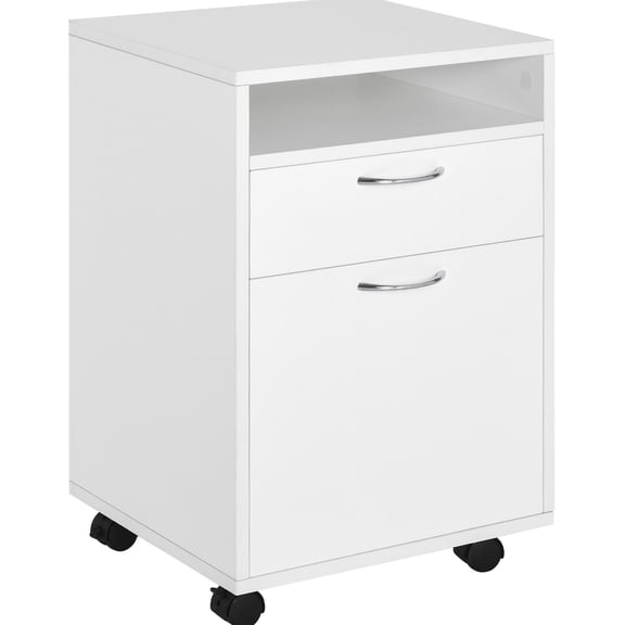 Printer Stand with Shelf and Drawer / Nordic Minimalist Design