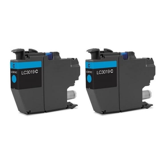 PrinterDash Compatible with Brother MFC-J5330DW/MFC-J5335DW/MFC-J5730DW/MFC-J6530DW/MFC-J6830DW Cyan Super High Yield Inkjet (2/PK-1500 Page Yield) (LC-3019C_2PK)