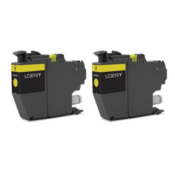 PrinterDash Compatible with Brother MFC-J5330DW/MFC-J5335DW/MFC-J5730DW/MFC-J6530DW/MFC-J6830DW Yellow Super High Yield Inkjet (2/PK-1500 Page Yield) (LC-3319XXLY_2PK)