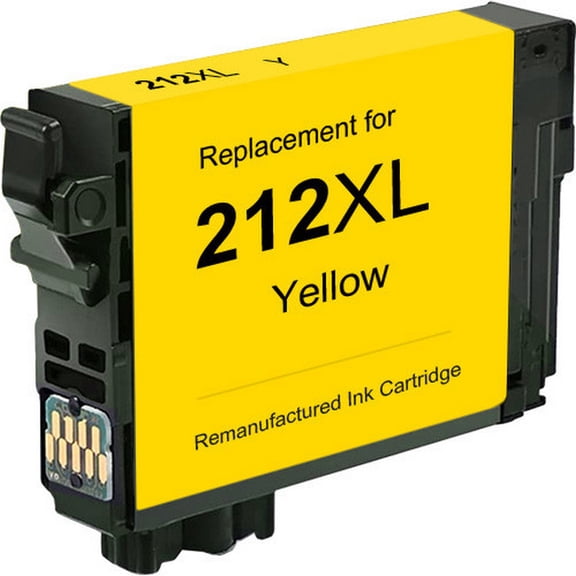 PrinterDash Compatible with Expression Home XP-4100/XP-4105/WorkForce WF-2830/WF-2850 Yellow High Yield Inkjet (350 Page Yield) (NO. 212XL) (T212XL420)