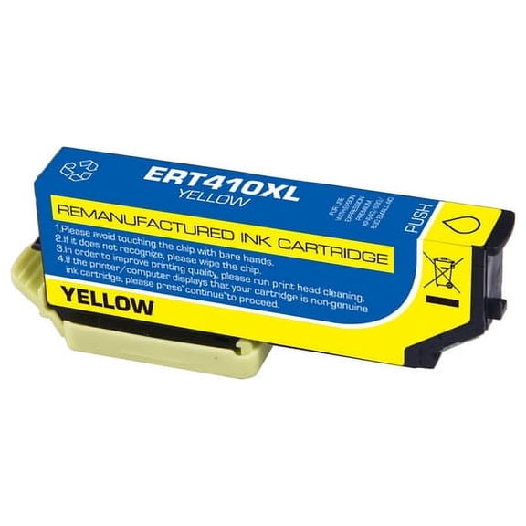 PrinterDash Compatible with Expression Premium XP-530/XP-540/XP-630/XP-640/XP-645/XP-830/XP-900/XP-7100 Yellow Inkjet (650 Page Yield) (NO. 410XL) (T410XL420)