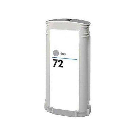 PrinterDash Compatible with HP DesignJet T610/T620/T770/T790/T795/T1100/T1120/T1200/T1300/T2300 Gray High Yield Wide Fomat Inkjet (130 ML) (NO. 72) (C9374A)