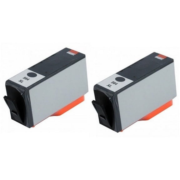 PrinterDash Compatible with HP DeskJet 3500/OfficeJet 4620/PhotoSmart 5500/6520/7500/B8550/C6300/D5400/D7560 Black High Yield Inkjet (2/PK-550 Page Yield) (NO. 564XL) (CN684WN_2PK)