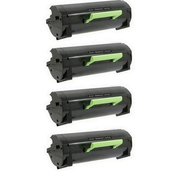 PrinterDash Compatible MICR Replacement for MS-321/MS-421/MS-521/MS-621/MS-622/MX-321/MX-421/MX-521/MX-522/MX-622 Series High Yield Toner Cartridge (4/PK-15000 Page Yield) (56F0H08_4PK)
