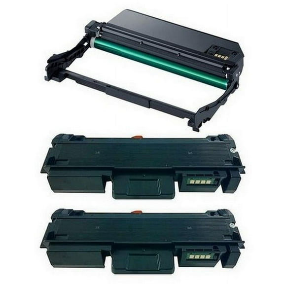 PrinterDash Compatible MICR Replacement for Xpress M3015DW/M3065FW Drum/High Yield Toner Value Combo Pack (1-Drum Unit/2-Toners) (MLT-D118L/MLT-R116VB)