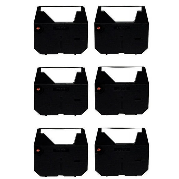 PrinterDash Compatible Replacement for Brother AX-10/AX-100/AX-300/AX-400/AX-500/AX-600/EM-30/EM-350 Black Typewriter Correctable Ribbons (6/PK) (1230)