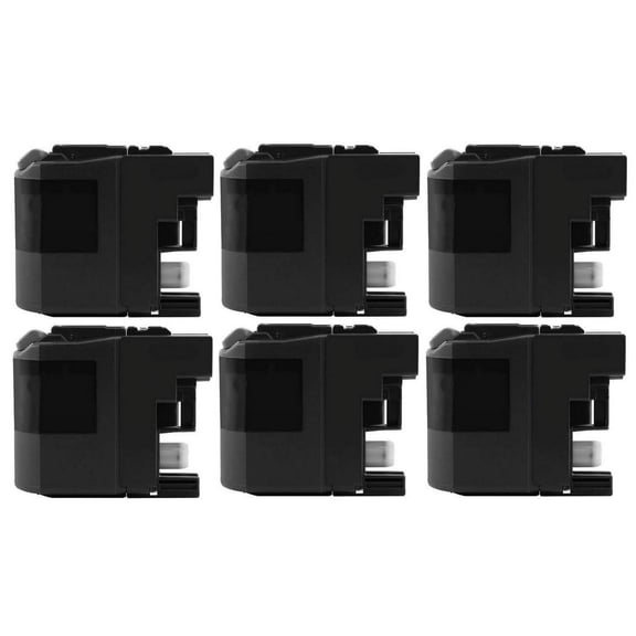 PrinterDash Compatible Replacement for Brother MFC-J5320DW/J5520DW/J5620DW/J5625DW/J5720DW Black Extra High Yield Inkjet (6/PK-2400 Page Yield) (LC-2096PKS)
