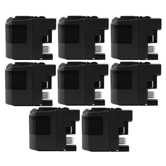 PrinterDash Compatible Replacement for Brother MFC-J5320DW/J5520DW/J5620DW/J5625DW/J5720DW Black Extra High Yield Inkjet (8/PK-2400 Page Yield) (LC-209BKXXL_8PK)