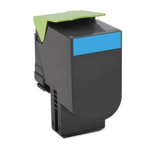 PrinterDash Compatible Replacement for CS-720DE/CS-720DTE/CS-725DE/CS-725DTE/CX-725DE/CS-725DHE/CS-725DTHE Cyan High Yield Toner Cartridge (7500 Page Yield) (74C00CG)