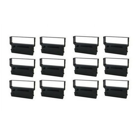 PrinterDash Compatible with Citizen DP-600/DP-650/CBM-710/CBM-750/iDP-3516/iDP-3530/iDP-3540/iDP-4540 Purple P.O.S. Printer Ribbons (12/PK) (61025_12PK)