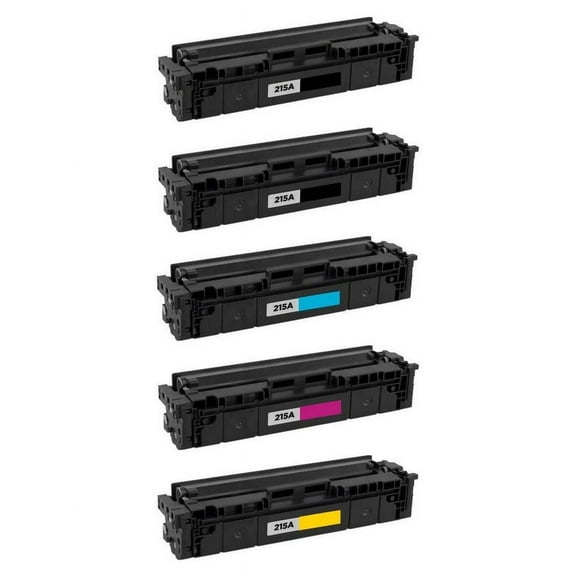 PrinterDash Compatible Replacement for Color LaserJet Pro M182N/M182NW/M183FW Toner Cartridge Combo Pack (2-BK/1-C/M/Y) (NO. 215A) (W2410AD_1PK/W2410AM_1PKMP)