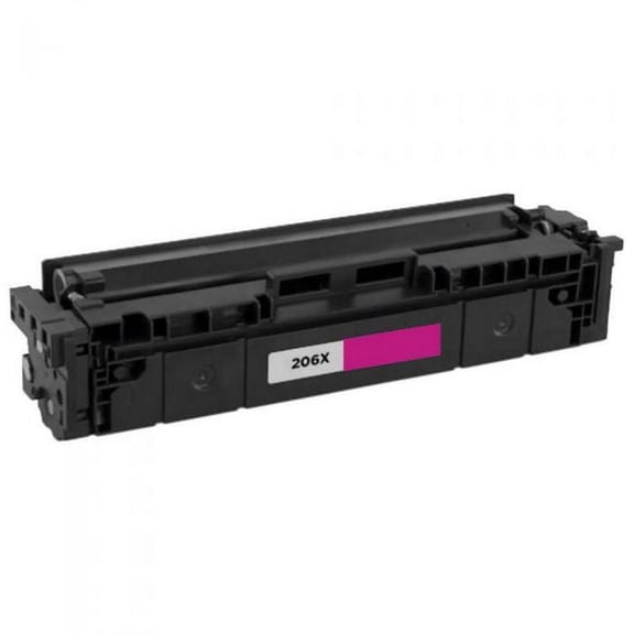 PrinterDash Compatible with HP Color Laser Jet Pro M255/M282MFP/M283MFP Series Magenta High Yield Toner Cartridge (2450 Page Yield) (NO. 206X) (W2213XC-DYI) - (NO CHIP)