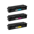 thumbnail image 1 of PrinterDash Compatible Replacement for Color LaserJet Pro M255/M282/M283 Series Toner Cartridge Combo Pack (C/M/Y) (NO. 206A) (W211CMY-DYI) - (NO CHIP), 1 of 8