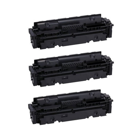 PrinterDash Compatible Replacement for Color imageCLASS LBP-654/663/664/MF-741/742/745/746C Black High Yield Toner Cartridge (3/PK-7600 Page Yield) (CRG-055HBK_3PK)