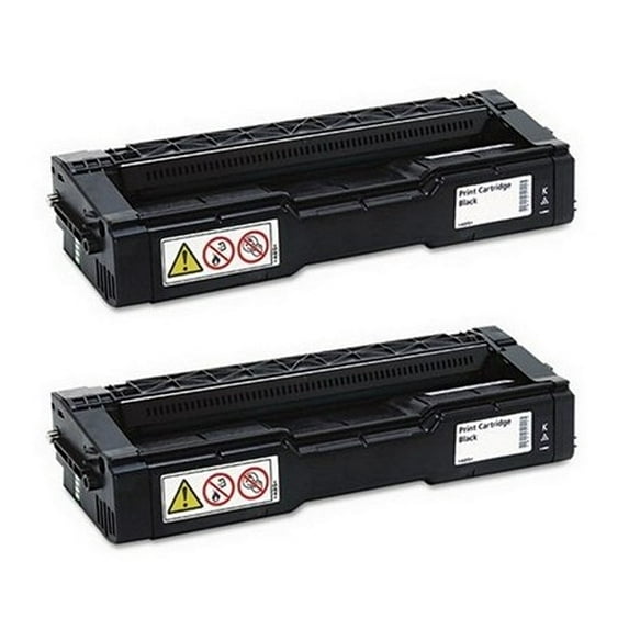 PrinterDash Compatible Replacement for GST SP-C231/C232/C242/C310/C311/C312/C320/C340 Series Black Toner Cartridge (2/PK-6500 Page Yield) (TYPE C310HA) (406475_2PK)