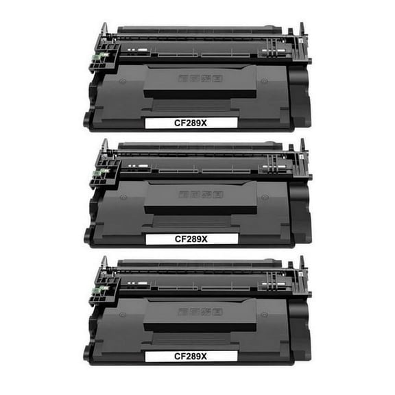 PrinterDash Compatible Replacement for LaserJet Enterprise M507DN/M507N/M507X/M528DN/M528F High Yield Toner Cartridge (3/PK-10000 Page Yield) (NO. 89X) (CF289X_3PK)