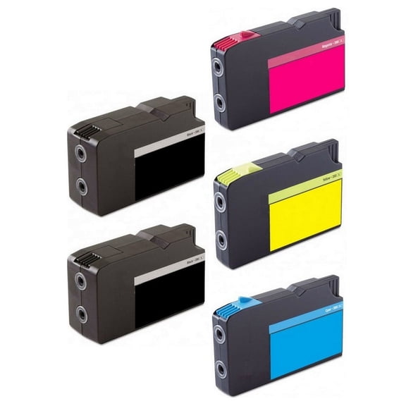 PrinterDash Compatible Replacement for Lexmark OfficeEdge Pro 4000/Pro 4000C/Pro 5500/ Pro 5500T High Yield Inkjet Combo Pack (2-BK/1-C/M/Y) (NO. 200XL) (14L0646_2PK/14L0268_1PKMP)