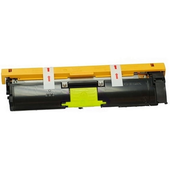 PrinterDash Compatible with Konica Minolta Magicolor 2400W/2430DL/2450/2480MF/2490NF/2500W/2530DL/2550DN/2550EN/2590MF Yellow High Yield Toner Cartridge (4500 Page Yield) (1710587-005)