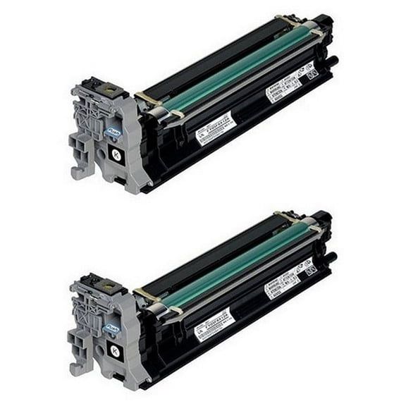 PrinterDash Compatible with Konica Minolta Magicolor 4650DN/ 4650EN/ 4690MF/ 4695MF/5550/5570/5650EN/5670EN Black Imaging Drum Unit (2/PK-30000 Page Yield) (A03100H_2PK)