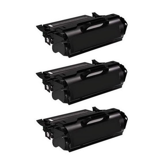 PrinterDash Compatible Replacement for X651DE/X652DE/X654DE/X656DE/X656DTE/X658DE/X658DTE-MFP Jumbo High Yield Toner Cartridge (3/PK-40000 Page Yield) (X651H11EJ_3PK)