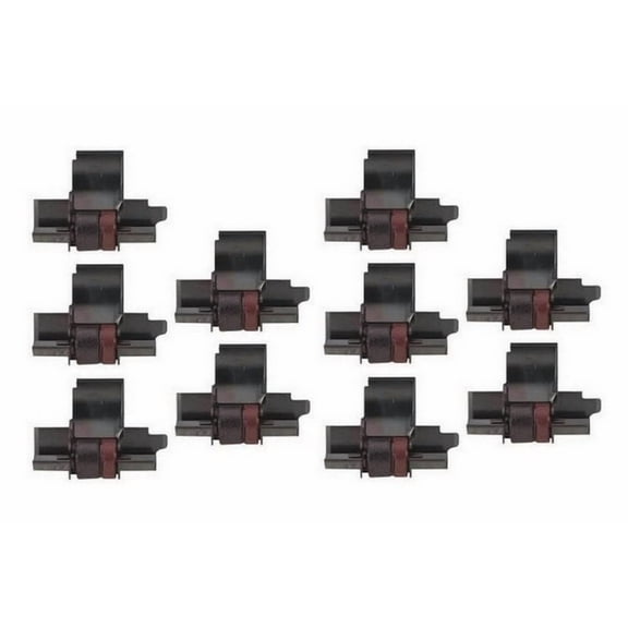 PrinterDash Compatible with Adler Royal 224/PD/226PD/228PD/4212PD/4214PD/7800HD/9500 Black/Red Ink Rollers (10/PK) (ROL021000_10PK)