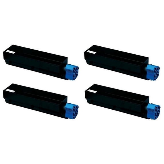PrinterDash Compatible Replacement for B412/B432/B512/MB472/MB492/MB562 Series Black Toner Cartridge (4/PK-3000 Page Yield) (45807101_4PK)