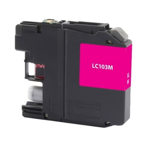 PrinterDash Compatible with Brother DCP-J132/DCP-J522/DCP-J752/DCP-J4110/MFC-J245/MFC-J450/MFC-J4310/MFC-J6920DW Magenta High Yield Inkjet (600 Page Yield) (LC-101M)