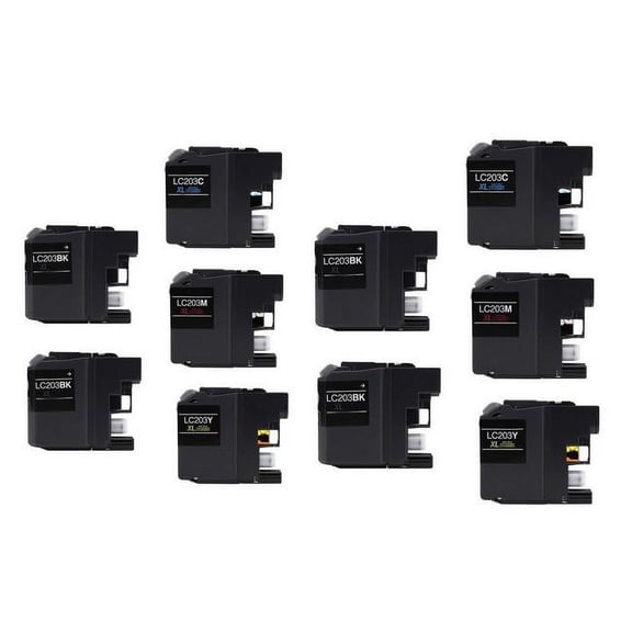 PrinterDash Compatible with Brother DCP-J4120/MFC-J680/MFC-J880/MFC-J4320/MFC-J4620/MFC-J5320/MFC-J5620/MFC-J5720DW High Yield Inkjet Combo Pack (4-BK/2-C/M/Y) (LC-2214BK2CMY)