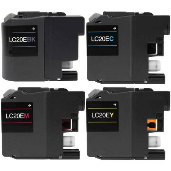 PrinterDash Compatible with Brother MFC-J775DW/MFC-J985DW/MFC-J9520DW Super High Yield Inkjet Combo Pack (BK/C/M/Y) (LC-22UVALBP)