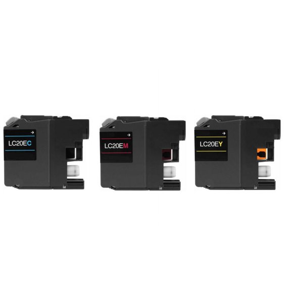 PrinterDash Compatible with Brother MFC-J775DW/MFC-J985DW/MFC-J9520DW Super High Yield Inkjet Combo Pack (C/M/Y) (LC-22UXXL3PKS)
